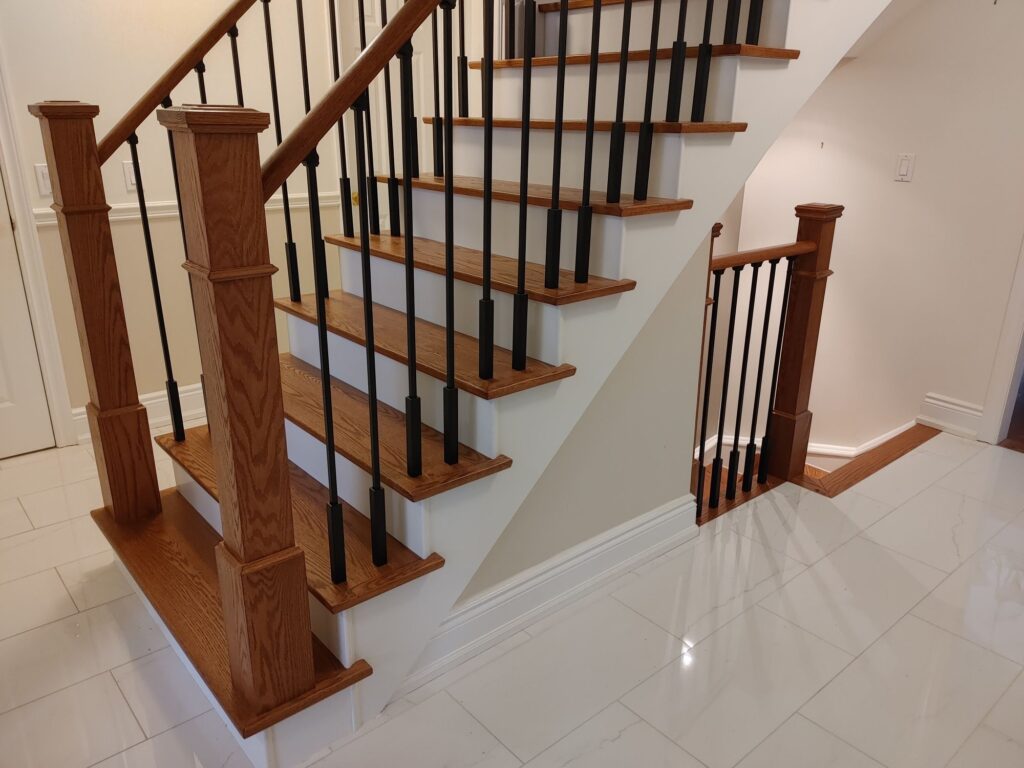 Iron Spindles: Plain square spindles with Tall Shoes